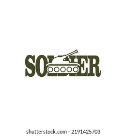 SOLDIER icon vector illustration logo design
