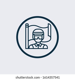 Soldier icon of vector illustration for web and mobile design