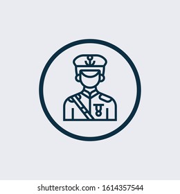 Soldier icon of vector illustration for web and mobile design