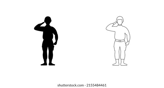 Soldier icon vector illustration for web and mobile design.	