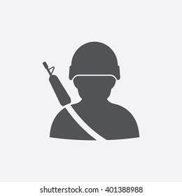 Soldier Icon Of Vector Illustration For Web And Mobile Design