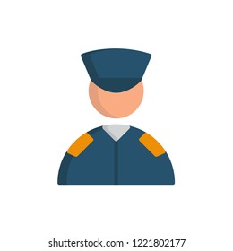 soldier icon vector. job and profession flat icon
