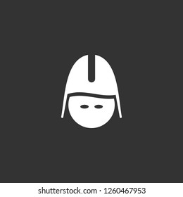 soldier icon vector. soldier sign on black background. soldier icon for web and app