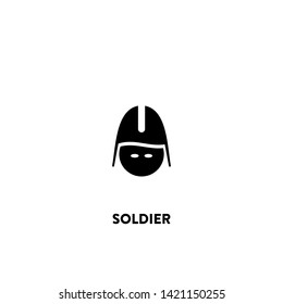 soldier icon vector. soldier sign on white background. soldier icon for web and app