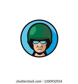 Soldier Logo Template Icon Design