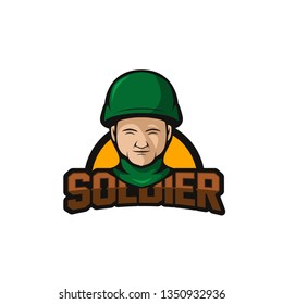 Soldier Logo Template Icon Design
