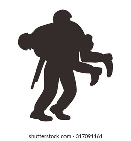 soldier logo. troops logo.