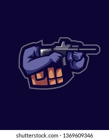 Soldier Mascot Logo