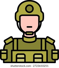 Soldado Nuevo Vector de diseño de iconos creativos