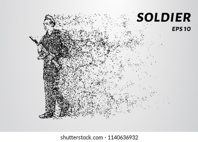 A soldier with a particle machine gun. Separates from the military part of the wind.