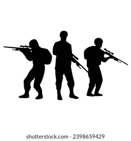 soldier silhouette design. national army sign and symbol.