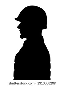 Soldier Silhouette Vector