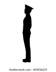 Soldier silhouette vector