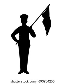 Soldier silhouette vector