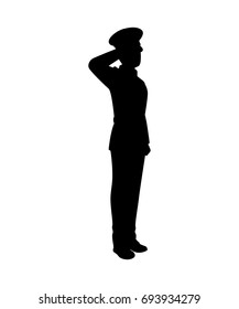 Soldier silhouette vector