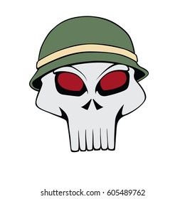 soldier skull logo vector