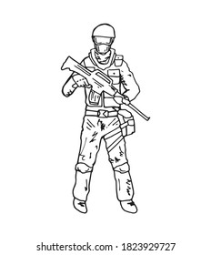 11,677 Soldier Sketch Images, Stock Photos & Vectors | Shutterstock