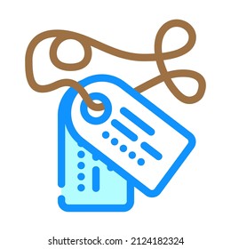 soldier tags color icon vector. soldier tags sign. isolated symbol illustration