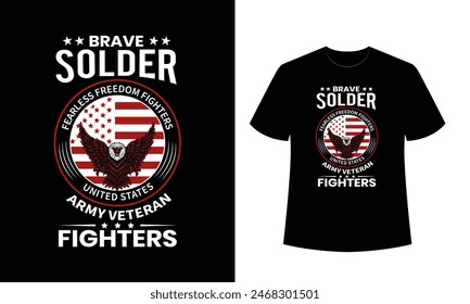 Soldier T-shirt design, Veteran t-shirt design, American tshirt design for veteran day, veteran vector designs, Us Army t shirt design, Us veteran t shirt