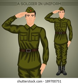 A Soldier In Uniform