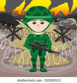Soldier vector illustration