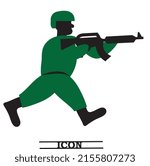 Soldier Vector. Vector illustration eps10.