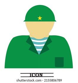 Soldier Vector. Vector illustration eps10.