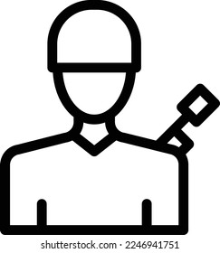 soldier  Vector illustration on a transparent background. Premium quality symmbols. Thin line vector icons for concept and graphic design. 
