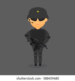 Soldier  vector illustrator