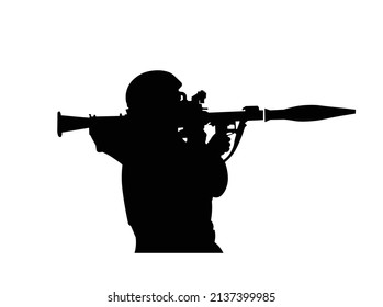 Soldat-Krieg-Silhouette-Hochvektor