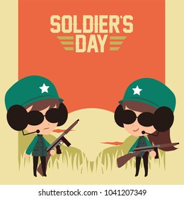 soldier's day illustration