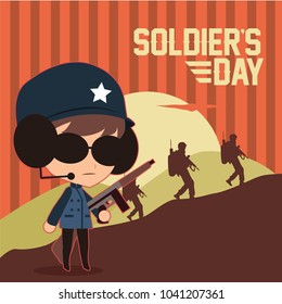 soldier's day illustration