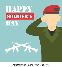 soldier's day illustration