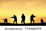 Soldiers on the performance of the combat mission.