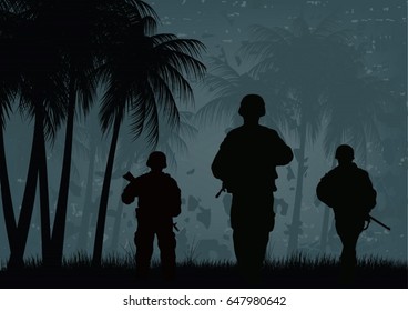 Soldiers on the performance of the combat mission.