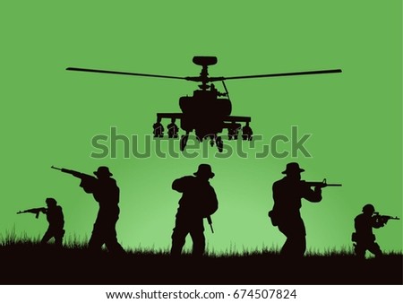 Soldiers on the performance of the combat mission.