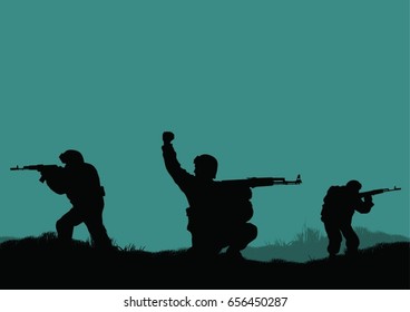 Soldiers on the performance of combat operations.