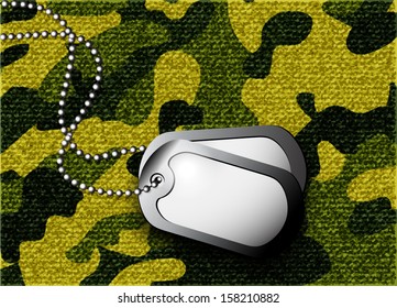 soldier's token for camouflage fabrics