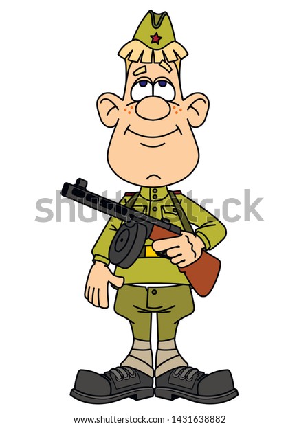 Soldiers World War Ii Russian Soviet Stock Vector (Royalty Free ...