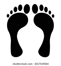 sole. black icon vector illustration