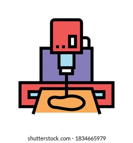 sole cut machine color icon vector. sole cut machine sign. isolated symbol illustration