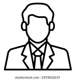 Sole Proprietorship icon line vector illustration