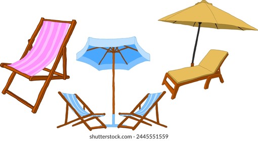Vector De Silla De Playa Soleil Con Fondo Transparente