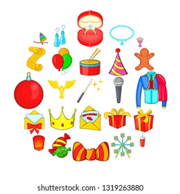 Solemn icons set. Cartoon set of 25 solemn vector icons for web isolated on white background
