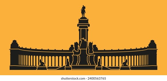 solemn monument made of monument and columns