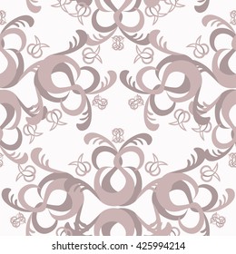 The solemn seamless pattern monochromatic color vector illustration