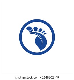 soles of feet vector illustration creative logo design