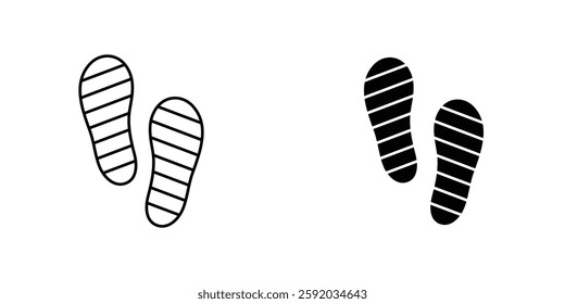 Soles icon symbol collection on white background.