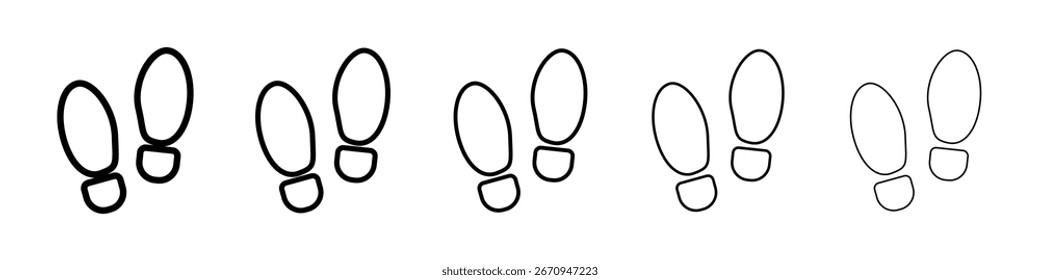 Soles icon vector collection. EPS 10