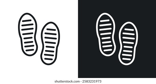 Soles icons in black and white liner strokes for web design.